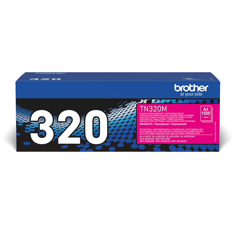 ÷ Tóner original brother tn320m magenta 1.500 páginas
