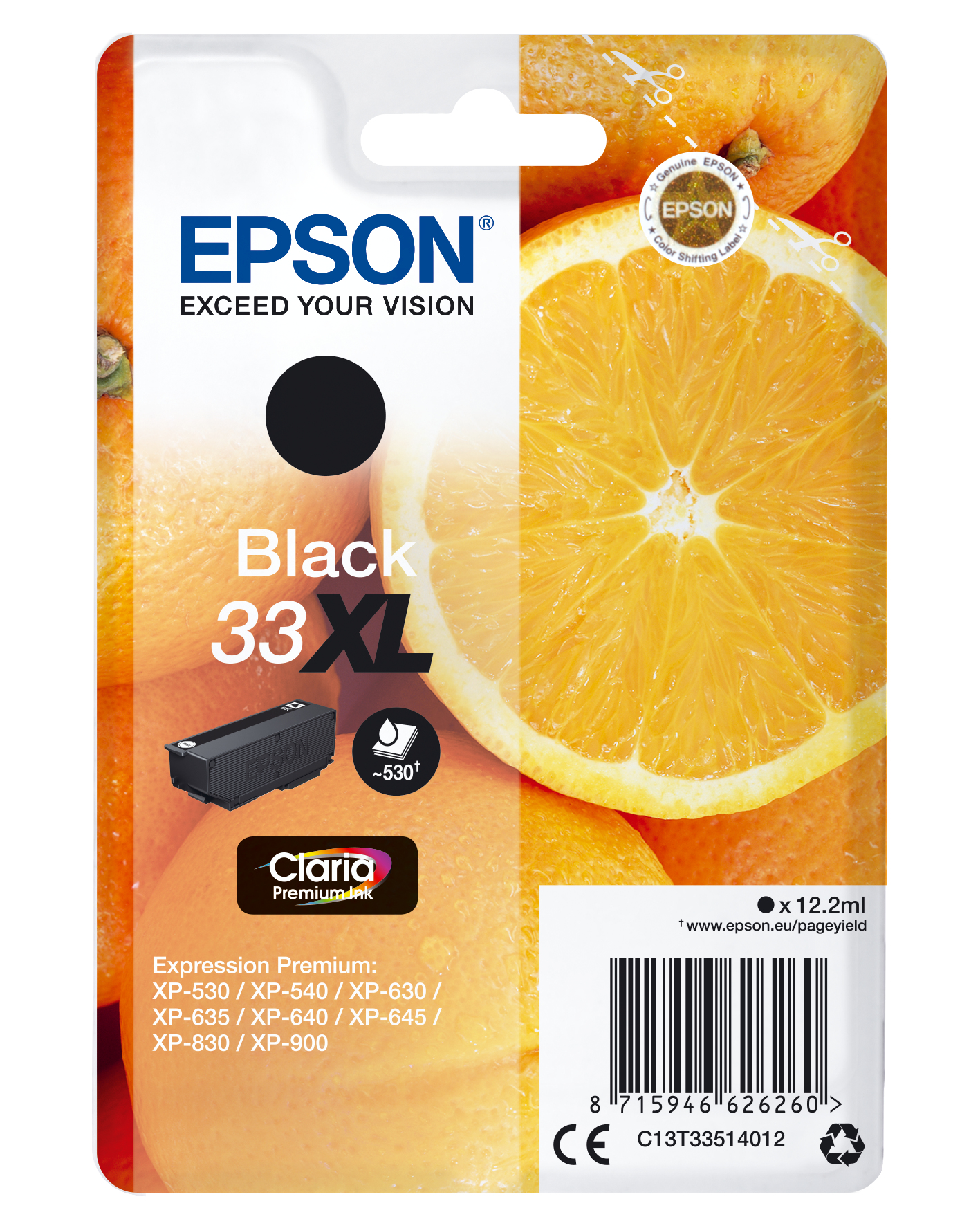 ÷ Tinta original epson t3351 negro c13t33514012 12.2ml