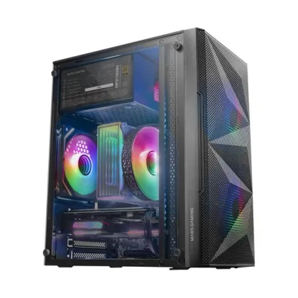 Mars Gamin ÷ Caja microatx gaming mars gaming mc-me black
