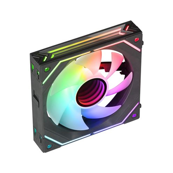 ÷ Ventilador interno arg dinamico mars gaming mf-linkfinity black modulares pwm 120mm 360? ventilador