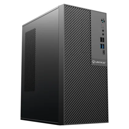 Unyka ÷ Caja numen 500 pro micro atx unykach 17 litros type c color negro