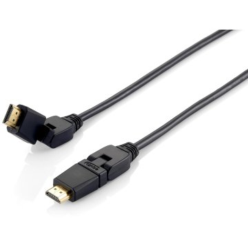 ÷ Cable hdmi equip hdmi 1.4 high speed con ethernet 5m conector pivotante 180? 119365