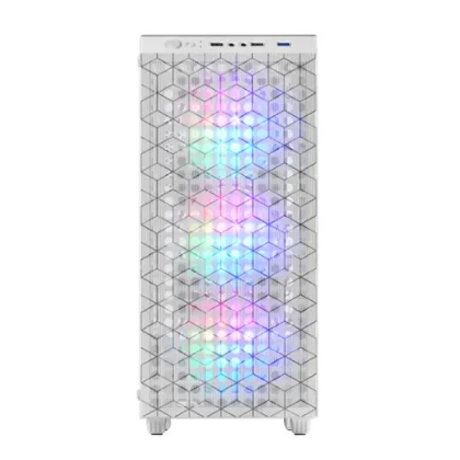 Mars Gamin ÷ Caja atx mars gaming mcmagw blancafrontal doble rejilla magnetica lateral cristal t