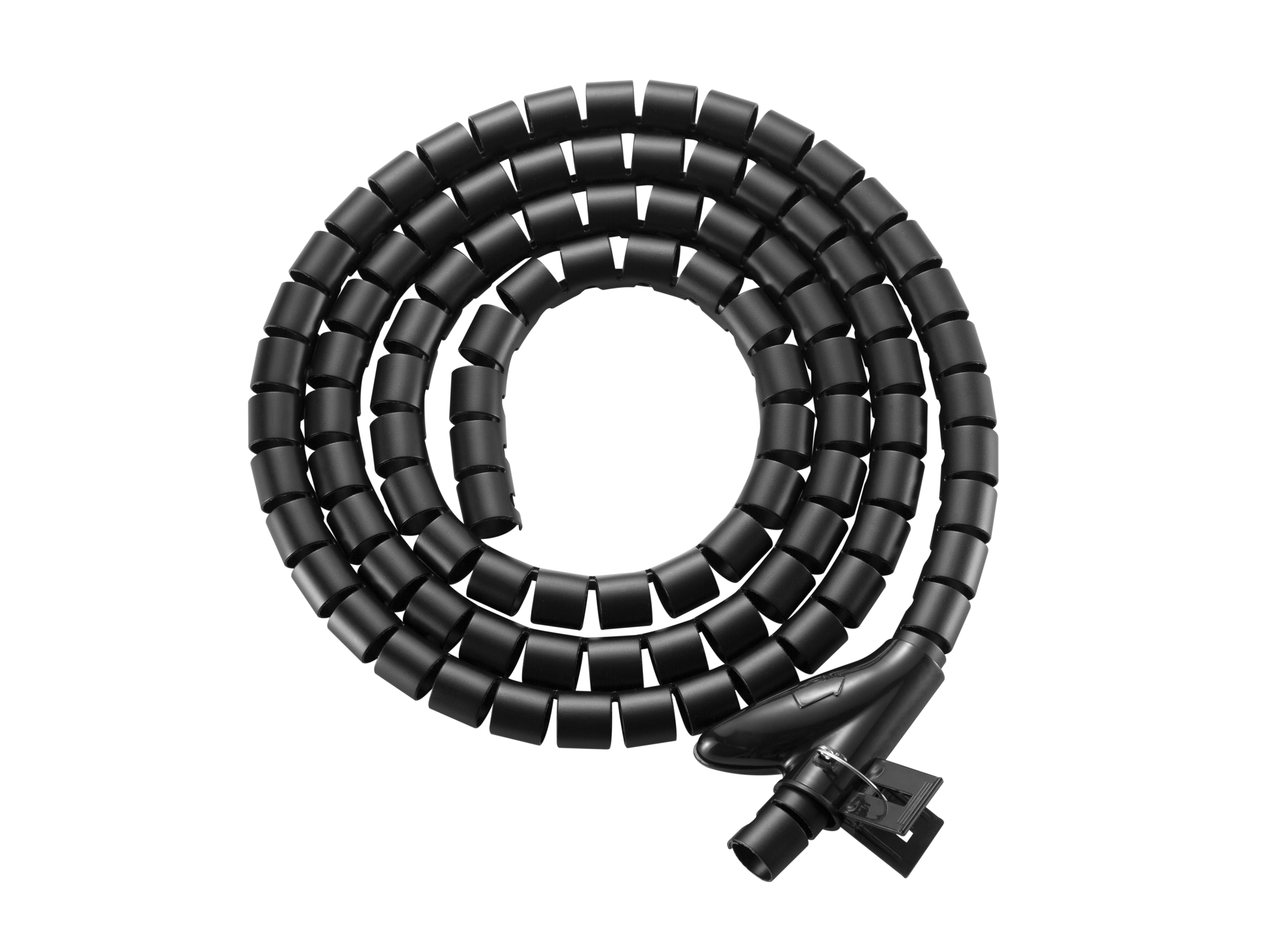 Equip Organizador de Cables Espiral con Clip Color Negro