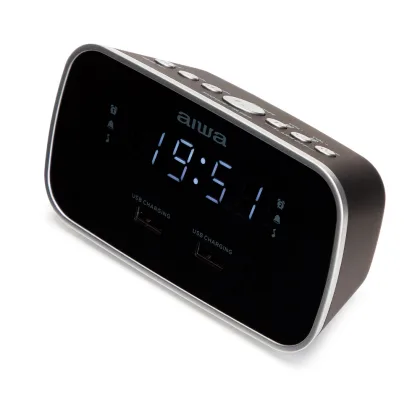 Aiwa ÷ Radio despertador cru-19 black