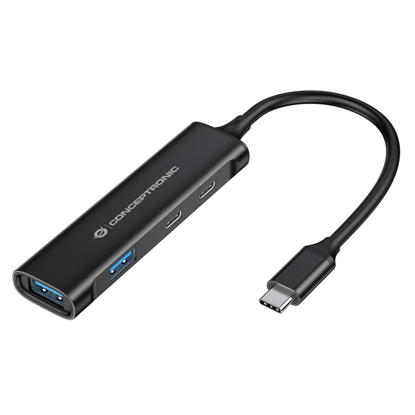 ÷ Hub usb 3.0 conceptronic hubbies12b 4 puertos usb 3.2 2 puertos usb-c 2 puertod usb-a color negro ca