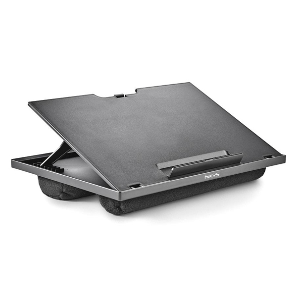 ÷ Soporte de portatil ngs lapnest hasta 15,6\" con base acolchada