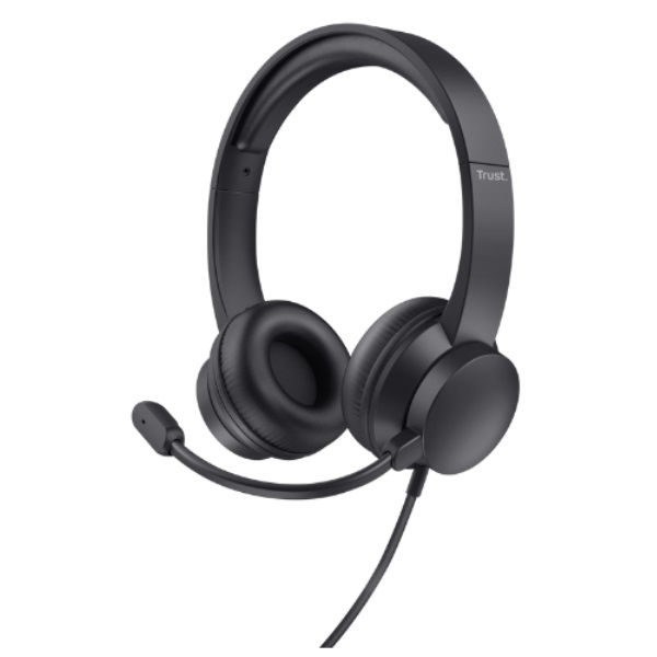 ÷ Headset trust hs-260 25334 usb usb adaptador usb-c microfono plegable con cancelacion de ruido