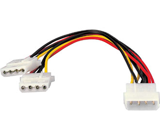 ÷ Duplicador cable ide alimentacion atx equip conector molex 5.25 x2 112030