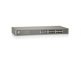 ÷ Switch level one no gestion 24 puertos 10/100 rack 19\"
