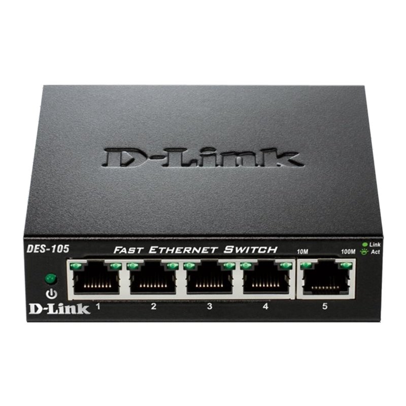 D-LINK DES-105 5x10/100Mbps Metal