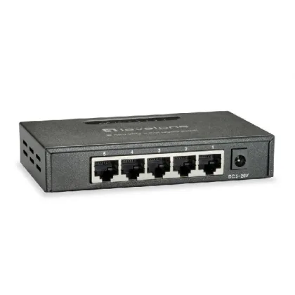 Level One ÷ gigabit carcasa metalica no gestion 5p 10/100/1000 geu-0523