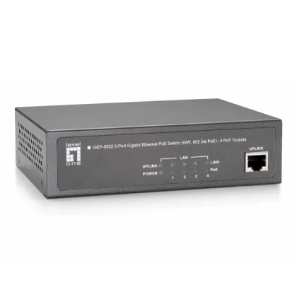 Level One ÷ gep-0522 no gestion 5p 10/100/1000 4p POE plus 65w