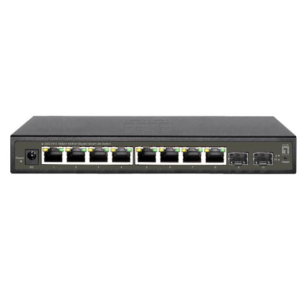 ÷ Switch semigestionable level one hilbert 8p giga + 2p sfp giga carcasa metalica