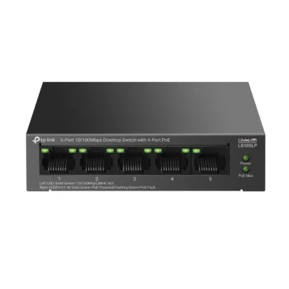 Tplink ÷ no gestionable TP-LINK ls105lp litewave 5p 10/100 4p poe+ sobremesa carcasa metal…