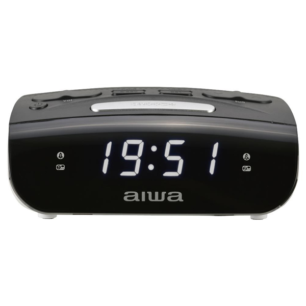 ÷ Radio despertador aiwa cr-15bk doble alarma fm