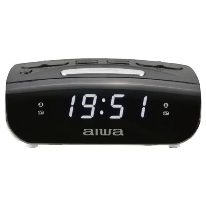 Aiwa ÷ Radio despertador cr-15bk doble alarma fm