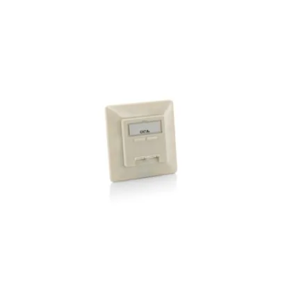 Equip ÷ Kit 5 unidades roseta cat6a empotrar blanco perla