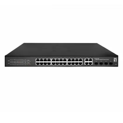 Level One ÷ semigestionable hilbert 24p POE 10/100/1000 380w +4p SFP combo 10/100/1000 carcasa