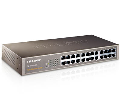 ÷ Switch no gestionable tp-link sf1024ds 24p ethernet carcasa metalica 13\" rack (kit de montaje no inc