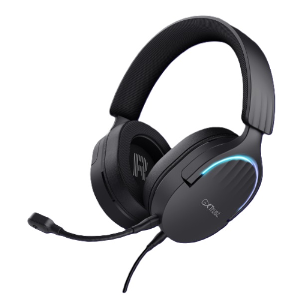 ÷ Headset trust gaming gxt 490 negro fayzo 24900 usb 7.1 microfono desmontable y flexible iluminacion