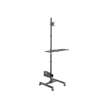 Equip ÷ Soporte de suelo con ruedas 650171 para pantalla 17\"-32\" CPU y teclado max. 8kg… – 100x100