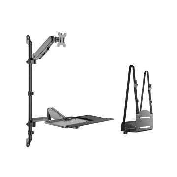 ÷ Soporte de pared equip 650170 para pantalla 17\"-32\" cpu y teclado max. 8kg vesa 100x100