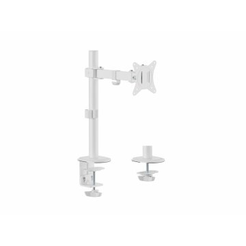 Equip ÷ Soporte de mesa 650166 para 1 pantalla 17\"-32\" brazo inclinable y giratorio 360… blanco