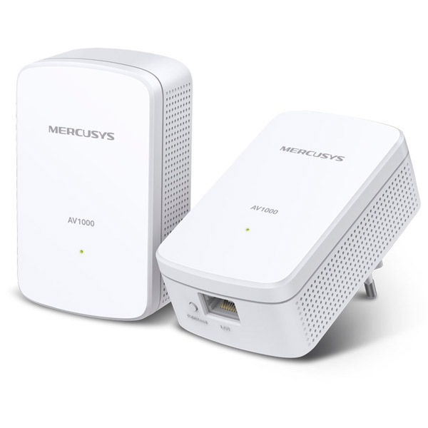 ÷ Homeplug mercusys mp500 kit con conexion lan gigabit kit 2 unidades