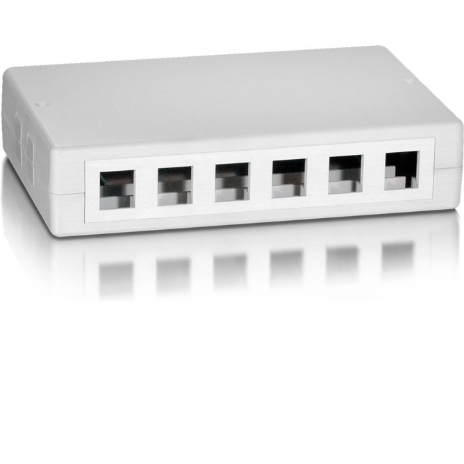 ÷ Caja de superficie equip keystone para 12 rosetas 125460