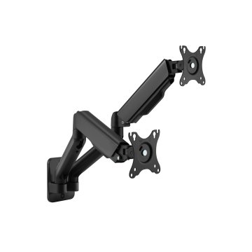 ÷ Soporte de pared orientable equip para 2 pantallas de 17\"-32\" brazo 564mm muelle de gas hasta 9kg