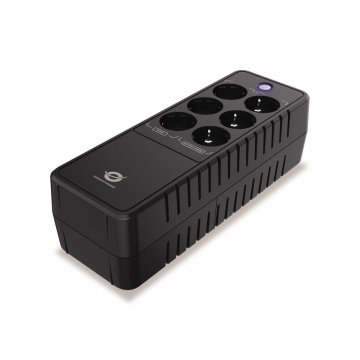 ÷ Sai 850va conceptronic 490w oficina 3 tomas enchufe proteccion tension  y 3 tomas sin bateria