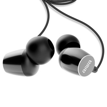 ÷ Auricular intrauditivo aiwa estm-30sl plata 3,5mm dreiver neodimio 10mm dinamico micro incorporado