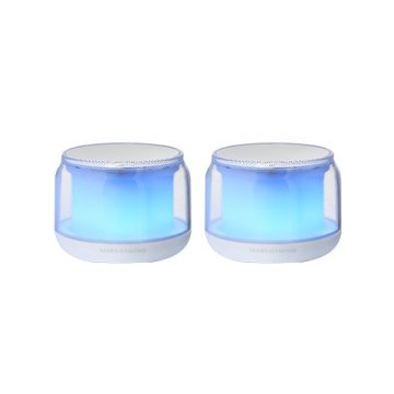 ÷ Altavoz bluetooth 2,0 mars gaming ms-aura white rgb 360? bt 5,3 15w alimentacion usb + jack 3,5mm