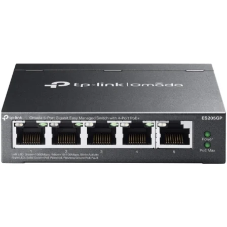Switch TP-Link Omada ES205GP 5 Puertos/ RJ-45 10/100/1000/ PoE+