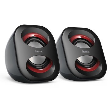 Hama ÷ Altavoces 2.0 sonic mobil 183 jack 3.5mm alimentado por USB entrada para control