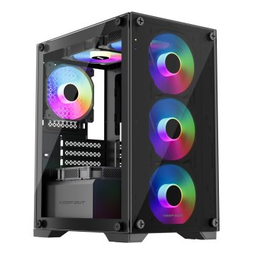 Keepout ÷ Caja microatx keep out xc-201 glass 1x3.5? 1x2.5? 1xusb2.0 1xusb3.0 GPU max 310mm…