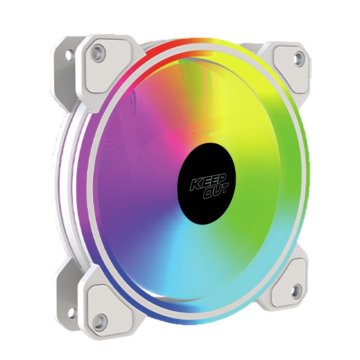 ÷ Ventilador interno keep out xfc-120drw argb 120mm 4 pin pwm color blanco