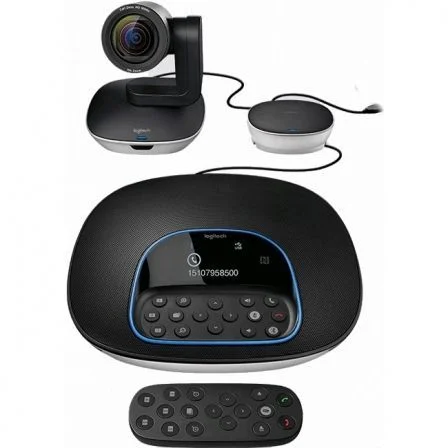 ÷ Camara logitech group sistema de videoconferencia camara ptz pro fhd 30fps zoom x10 p/n 960-001057