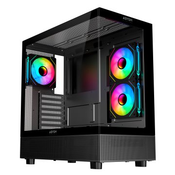 ÷ Caja atx abysm danube sava h400 prime black 2x3.5\" 1x2.5\" 2xusb3.0 1xusb-c gpu max 410mm n