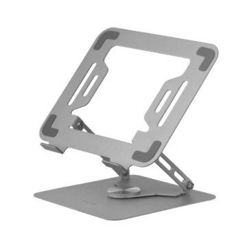 ÷ Soporte de portatil mars gaming marsn  hasta 17\" giratorio plegable de acero negro