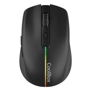 Coolbox ÷ Mouse gaming wireless w01 1600dpi ajustables 6 botonoes bateria 500mah color negro