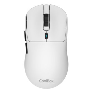 Coolbox ÷ Mouse wireless w03-b 2.4ghz 10000dpi 7 botones bateria 300mah blanco