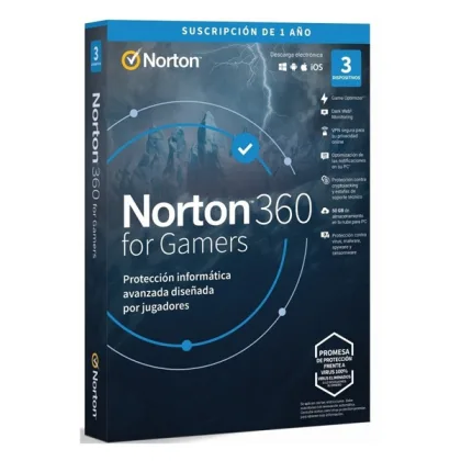 Norton ÷ 360 for gamers 50gb portugues 1 user 3 device 12mo box