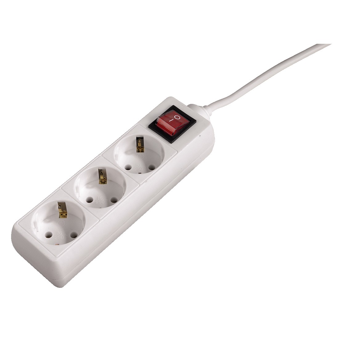 Hama Home Regleta 3 Tomas Interruptor 1, 4m Blanca