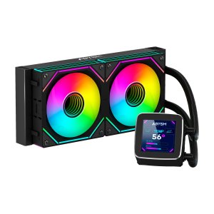 ÷ Sistema de refrigeracion liquida abysm ab324011 oceanic lcd 240 negro argb dual fan