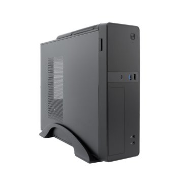 ÷ Caja microatx slim coolbox t310 1x 3.5? 1x2.5? 1x5,25\" gpu 225max low profile  fuente 300bz negro
