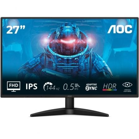 Monitor Gaming AOC 27B36X 27"/ Full HD/ 0.5ms/ 144Hz/ IPS/ Negro