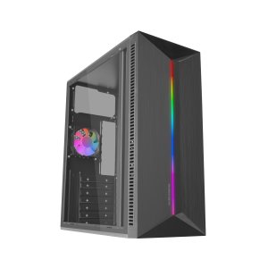 ÷ Caja atx mars gaming mcblaze cristal templado gpu 300mm 1x3.5 3x2.5 negro
