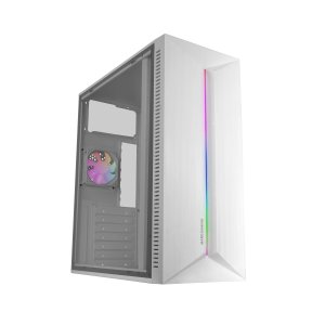 ÷ Caja atx mars gaming mcblaze cristal templado gpu 300mm 1x3.5 3x2.5 blanco